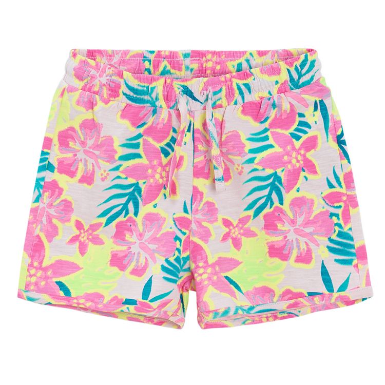 Yellow and floral shorts- 2 pack