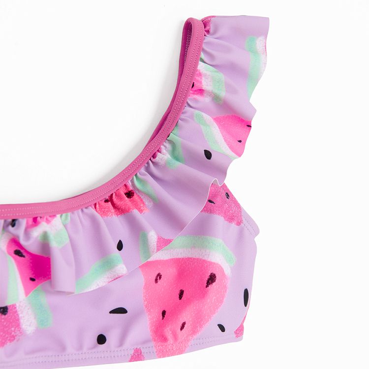 Purple bikini with watermelons print