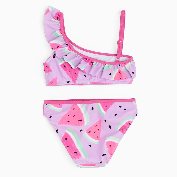 Purple bikini with watermelons print