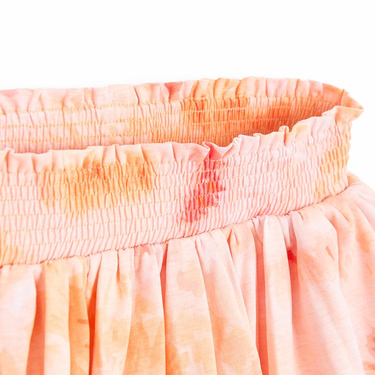 Pink and orange wide skirt