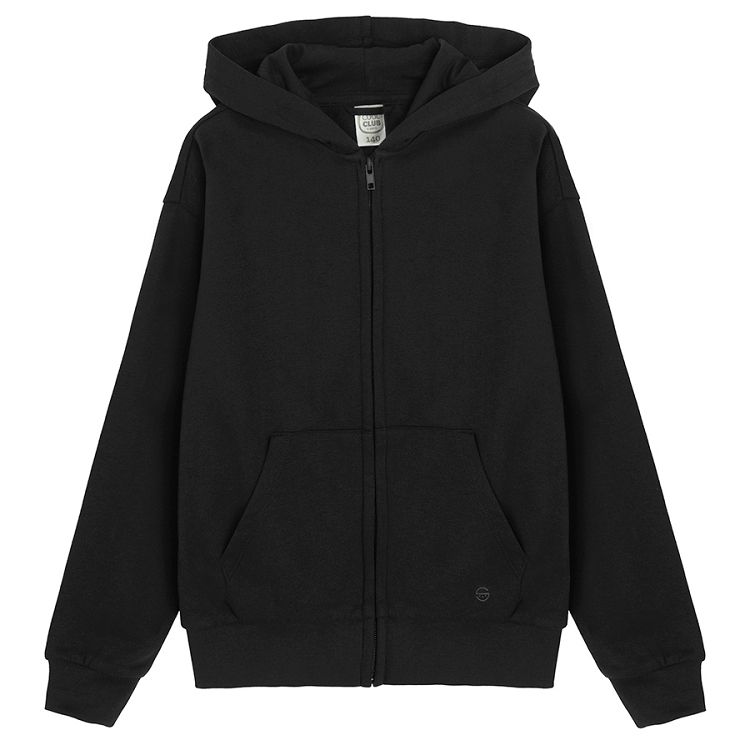 Grey hooded zip though sweatshirt