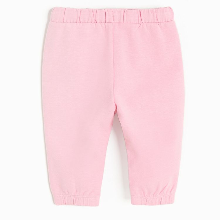 Pink and cream sweatpants with cord- 2 pack