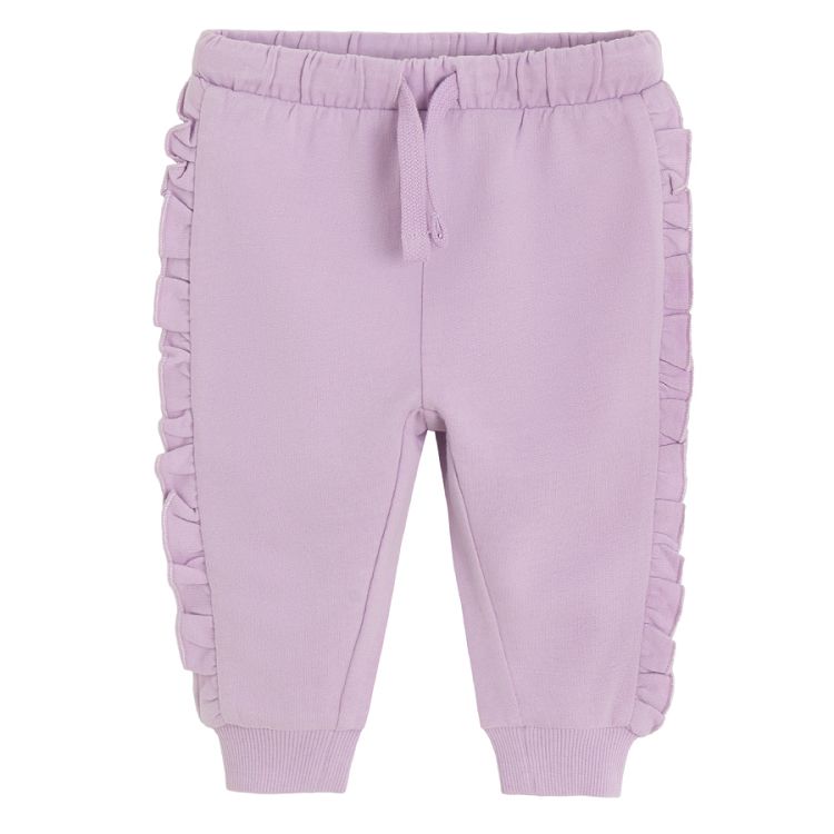 Purple jogging pants