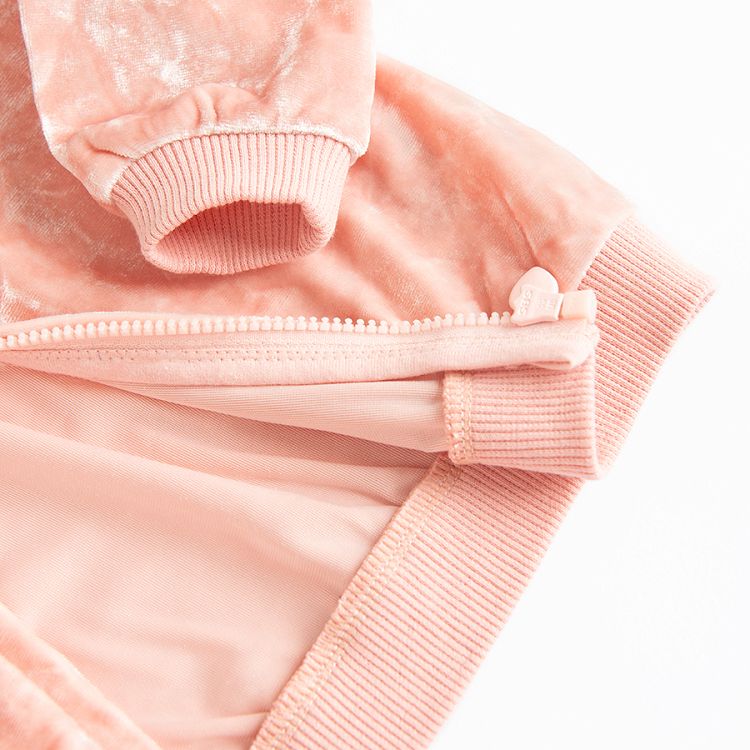 Pink zip through sweatshirt