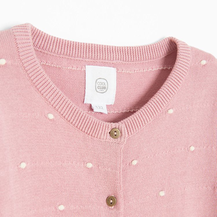 Pink classic cardigan