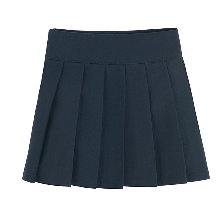 Blue pleated skirt