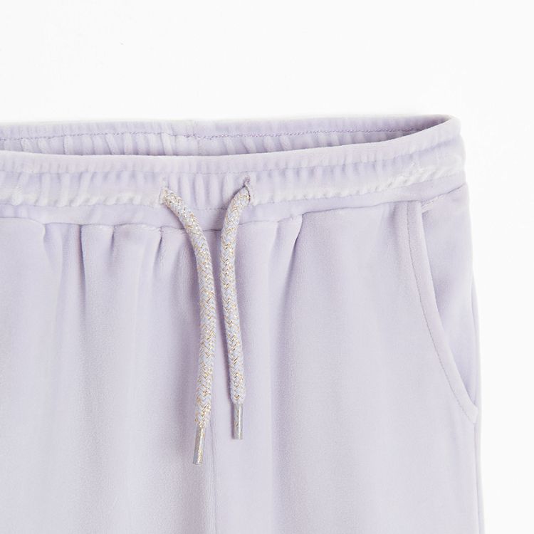 Violet wide leg jogging pants