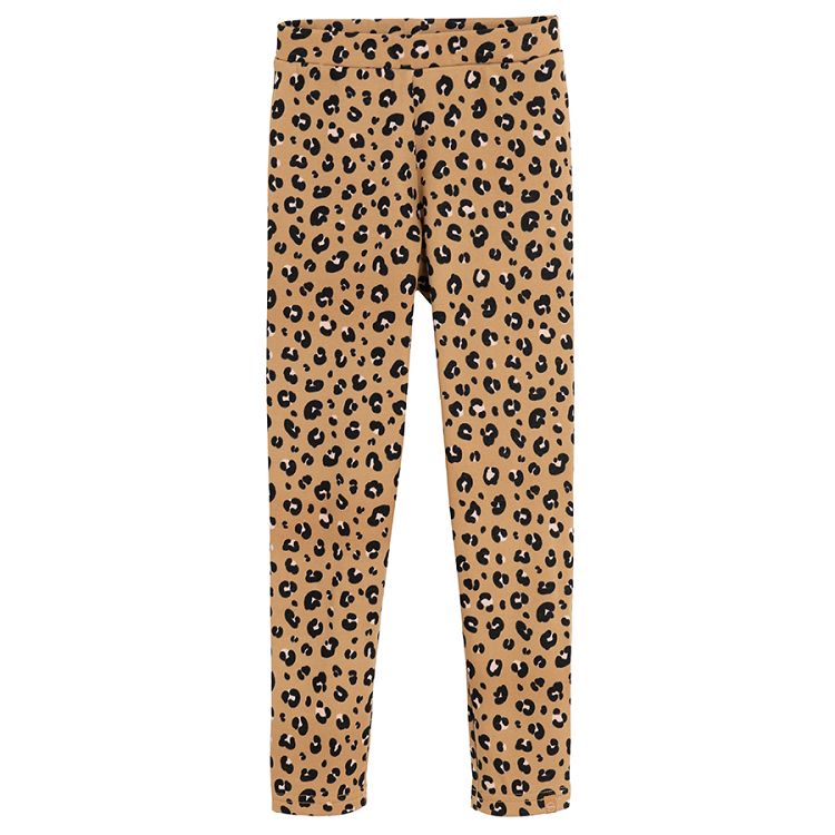 Pink animal print jeggings