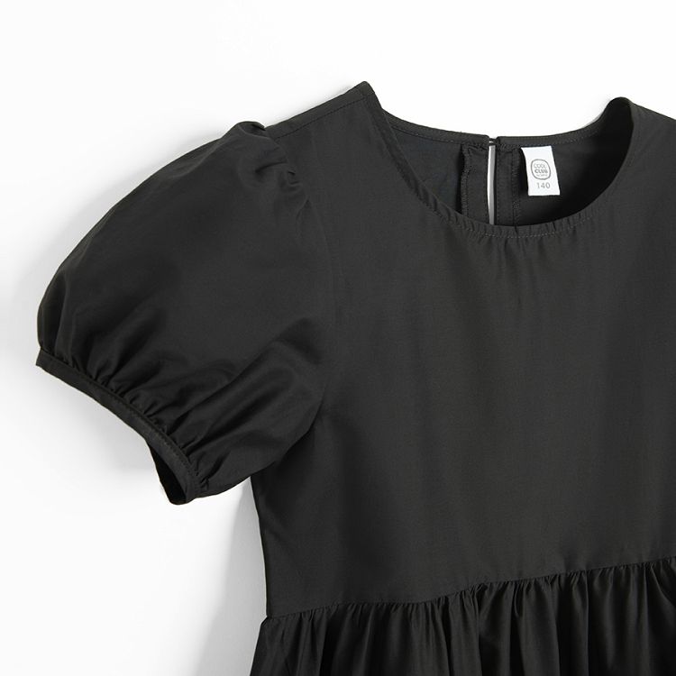 Black short sleeve dress