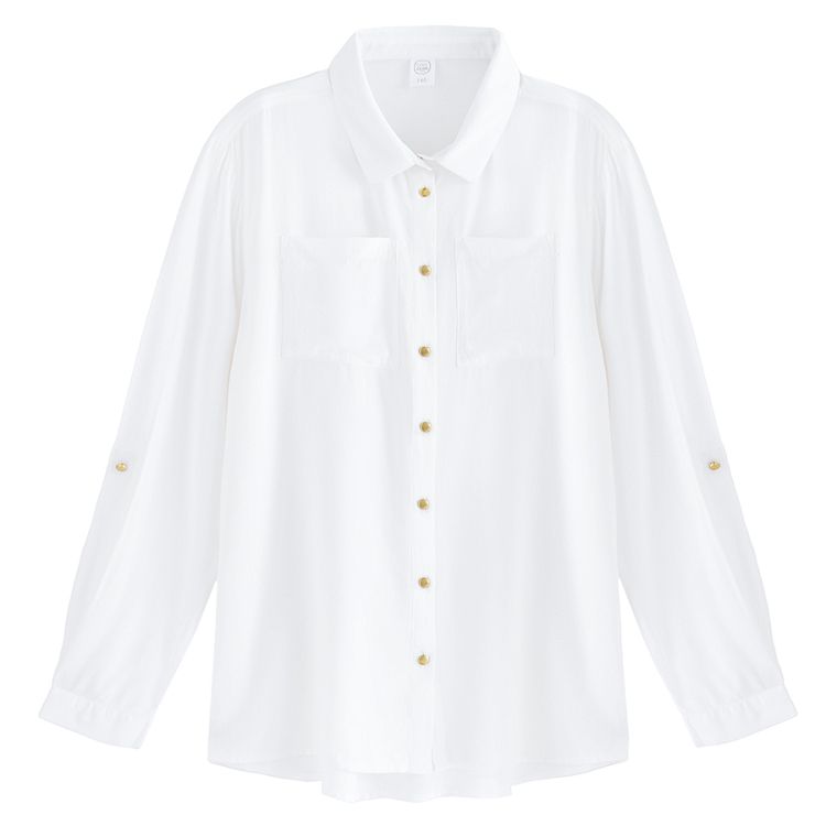 Whitel button down shirt