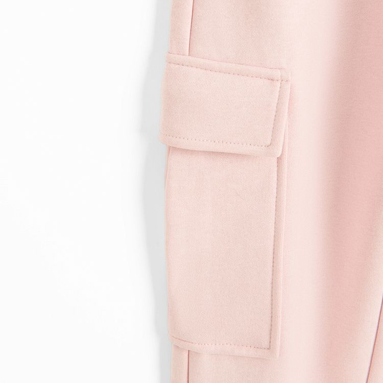 Pink cargo jogging pants