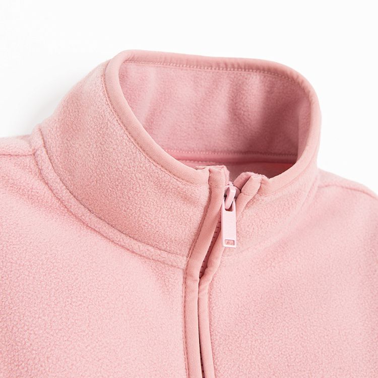 Pink zip through sweatshirt