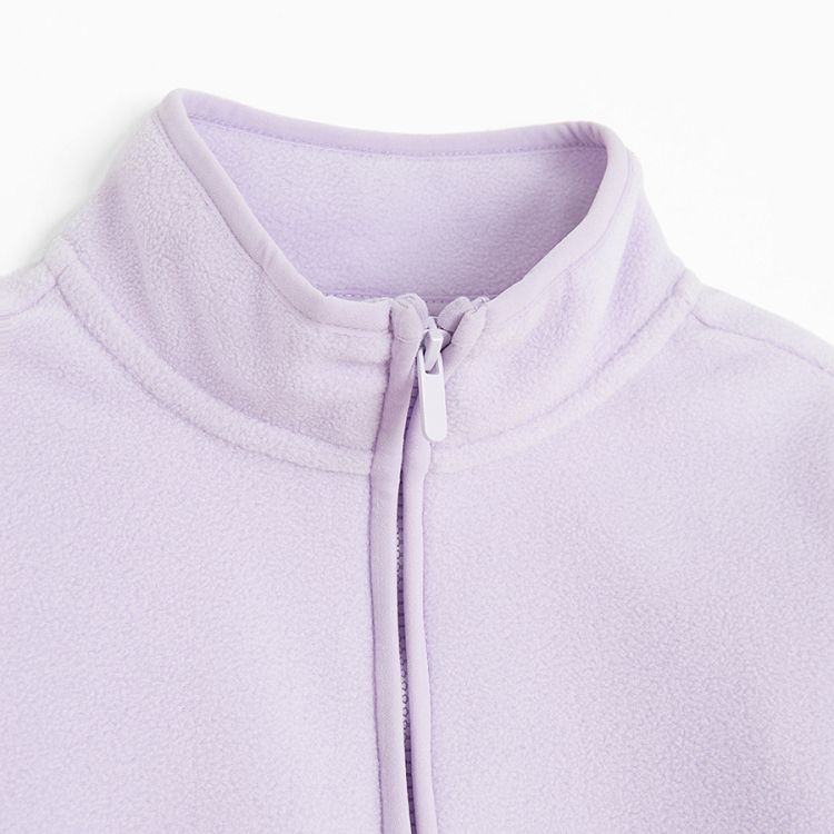 Dusty pink zip through sweatshirt