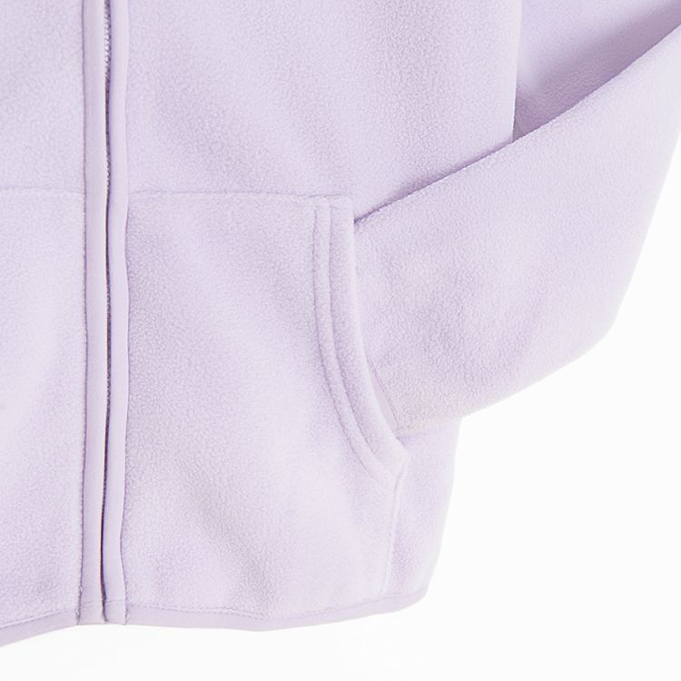 Dusty pink zip through sweatshirt