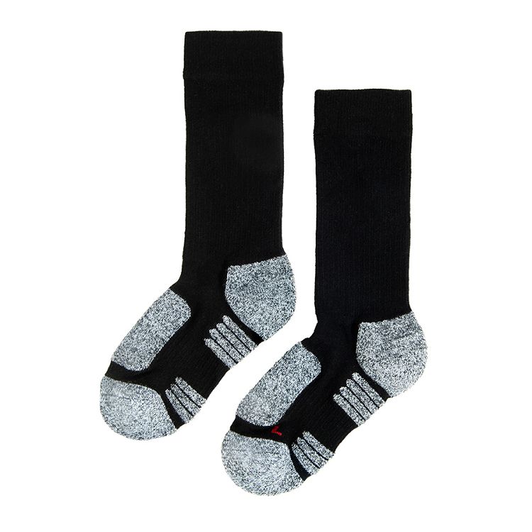 Black and grey socks