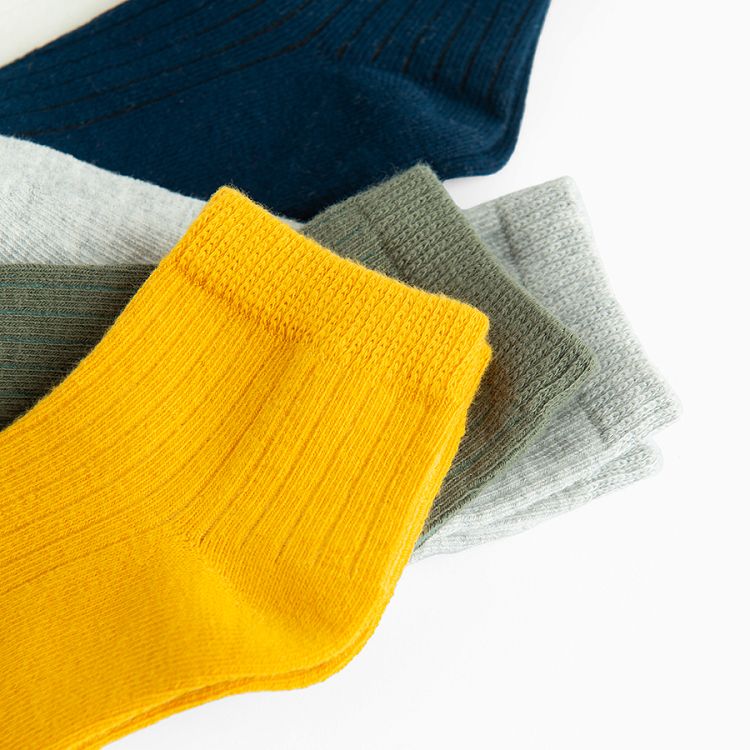 mix color ankle socks - 5 pack