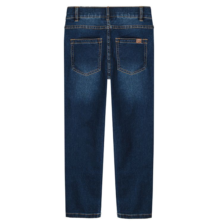 Denim slim capri pants