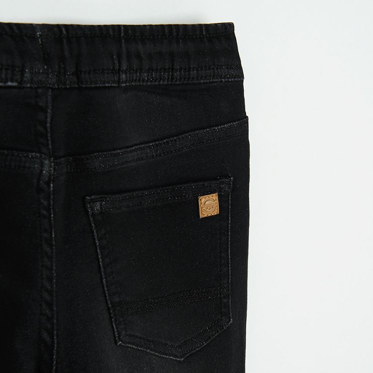 Black trousers with fleece lining