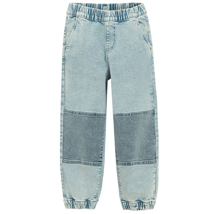 Denim pants with cord