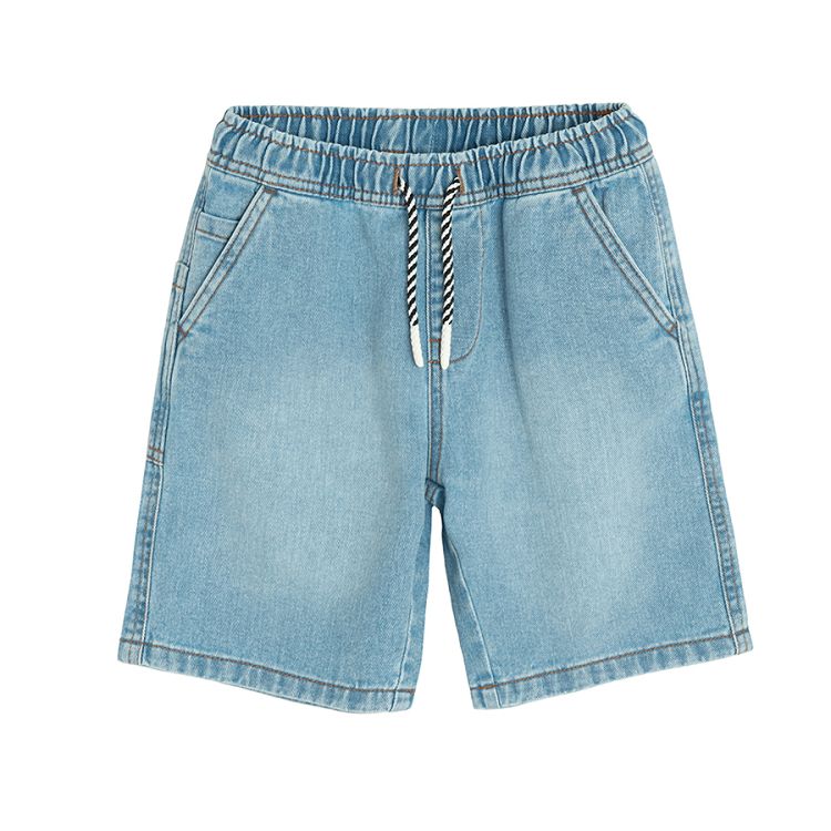 Denim long shorts