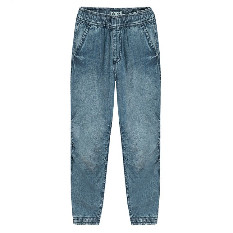 Blue denim trousers