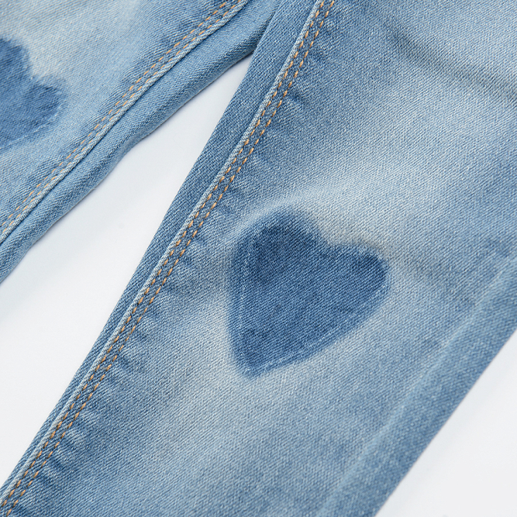 Denim hearts pants