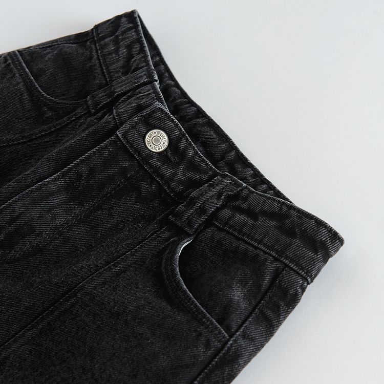 Dark denim trousers