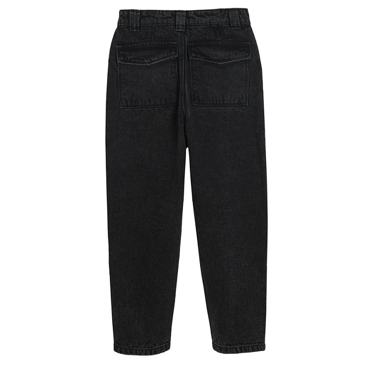 Dark denim trousers