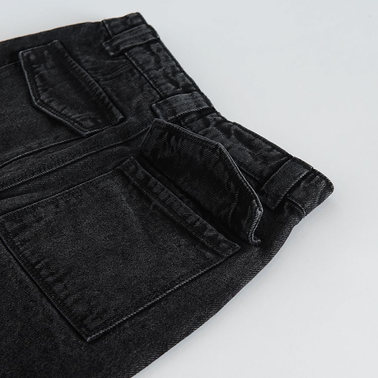 Dark denim trousers