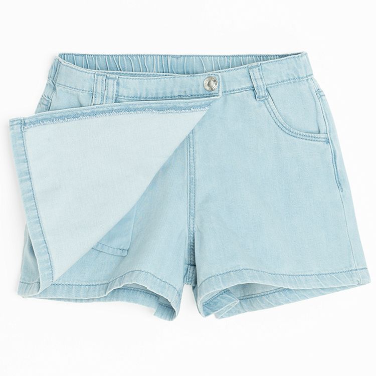 Denim skirt shorts