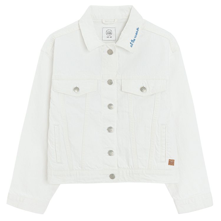 White denim jacket