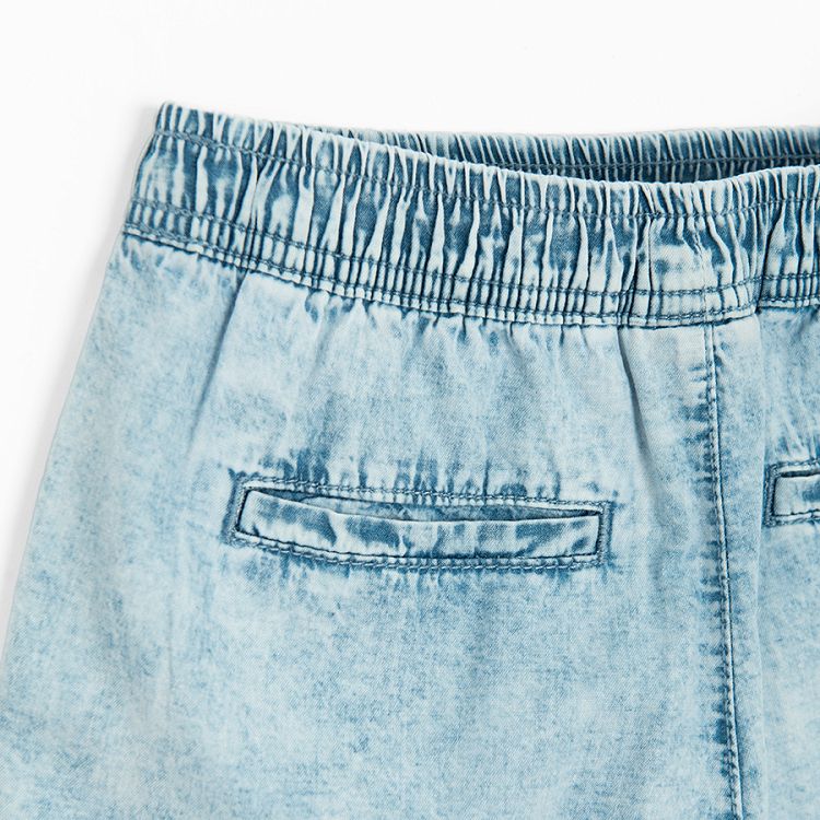 Denim blue shorts