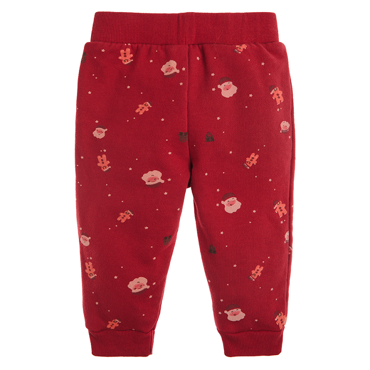 Red Christmas leggings