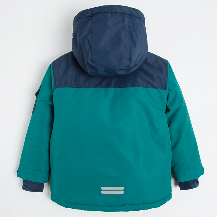 Hooded ski jacket