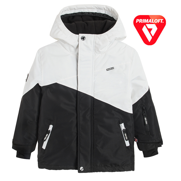 Hooded ski jacket