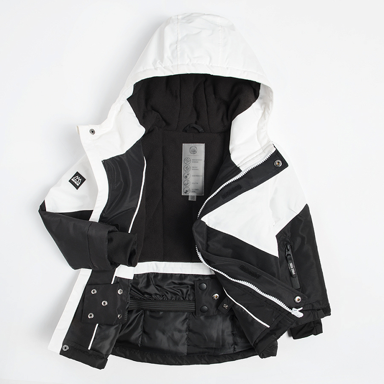 Hooded ski jacket