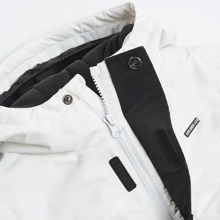 Hooded ski jacket