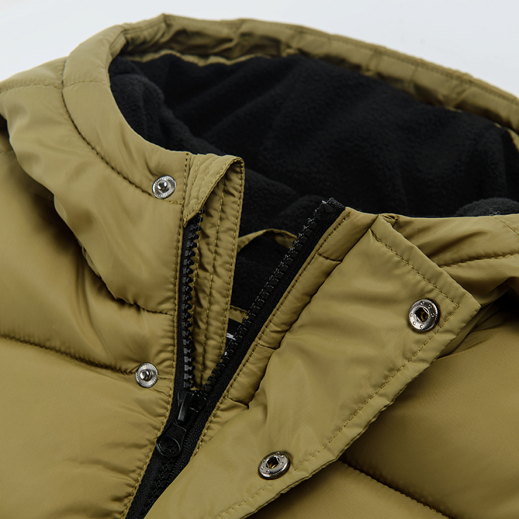 Khaki hooded jacket