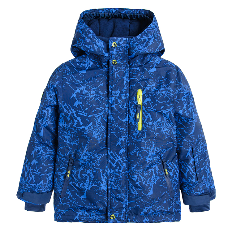 Hooded ski jacket