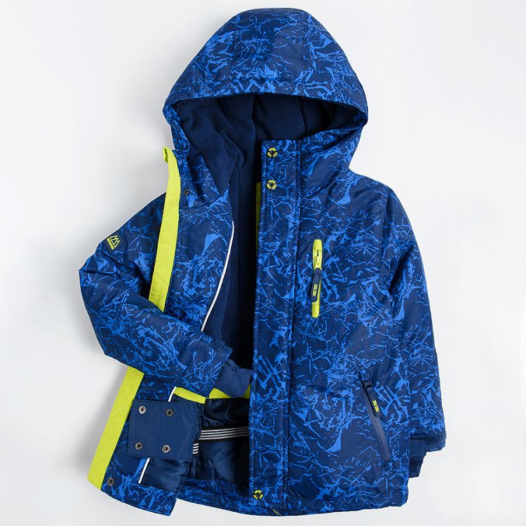 Hooded ski jacket