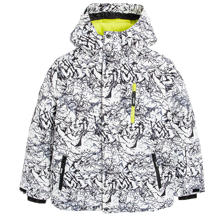 Hooded ski jacket