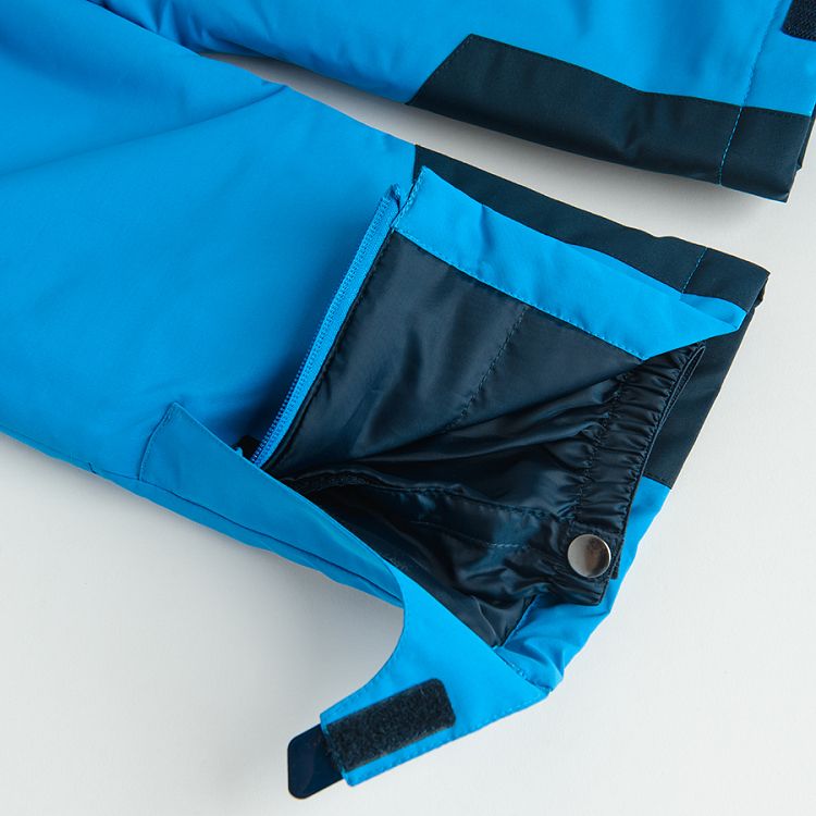 Blue ski trousers