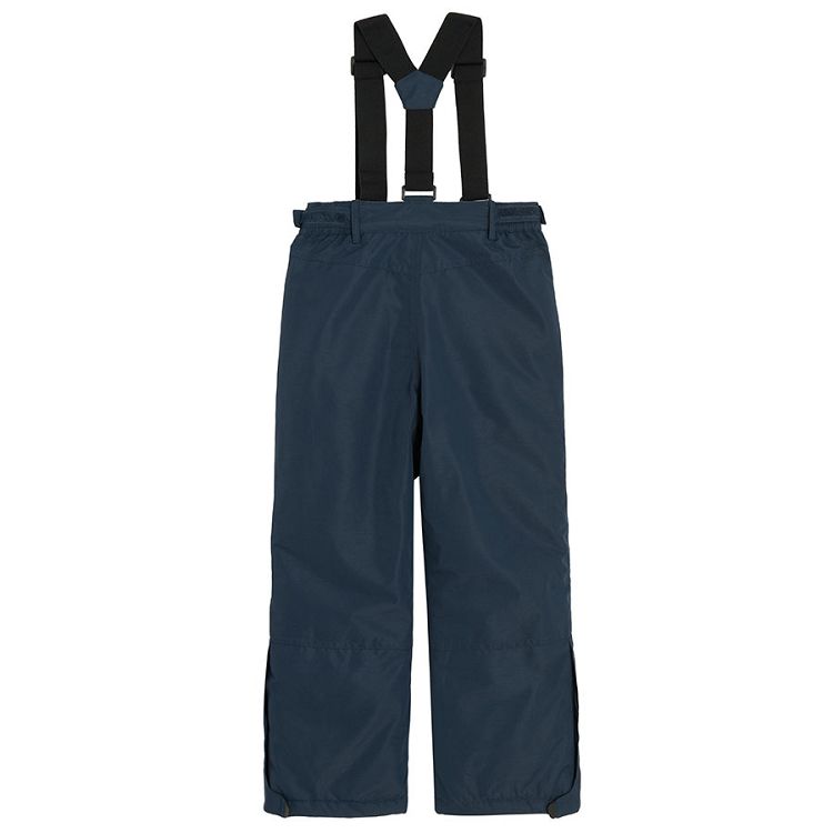 Blue ski trousers