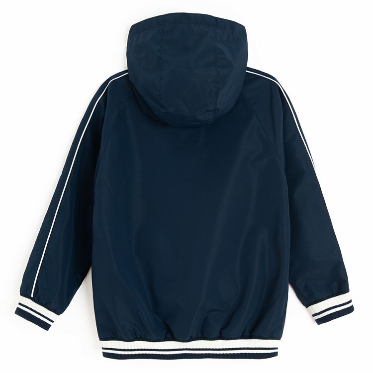 Blue light hooded jacket