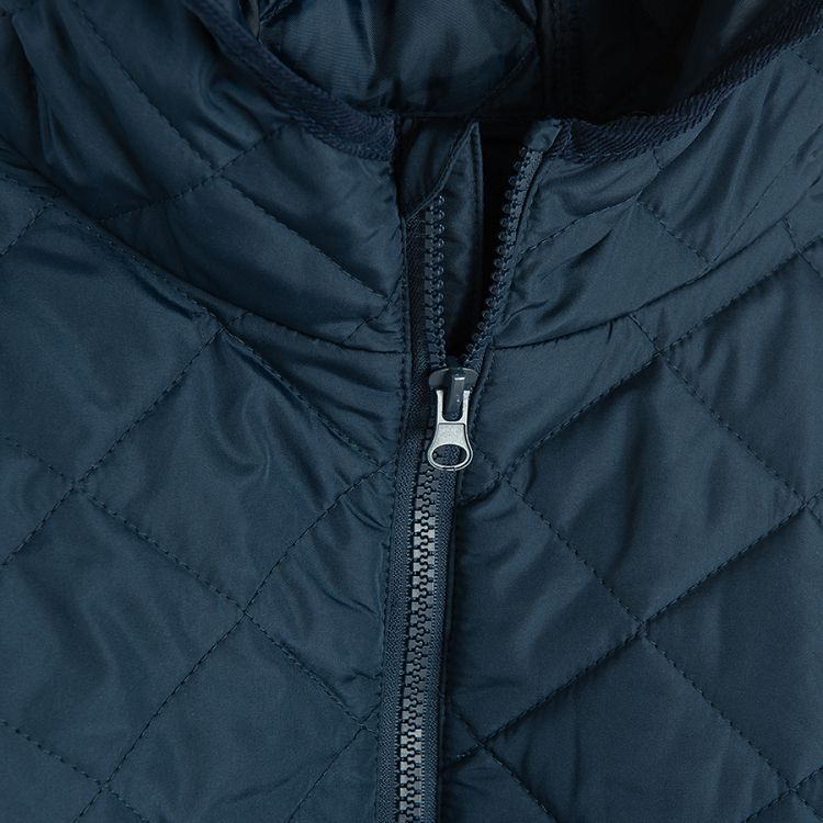 Blue zip through jacket