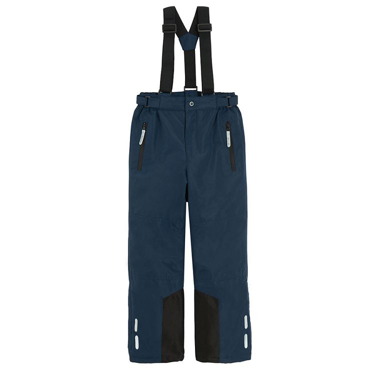 Blue ski trousers