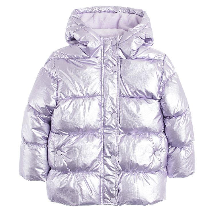 Violet hooded jacket