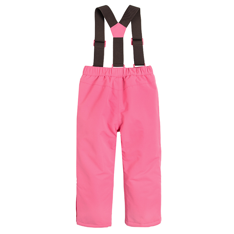 Pink ski trousers