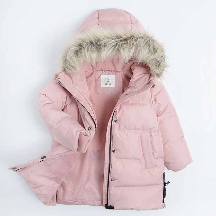 Light pink hooded jacket