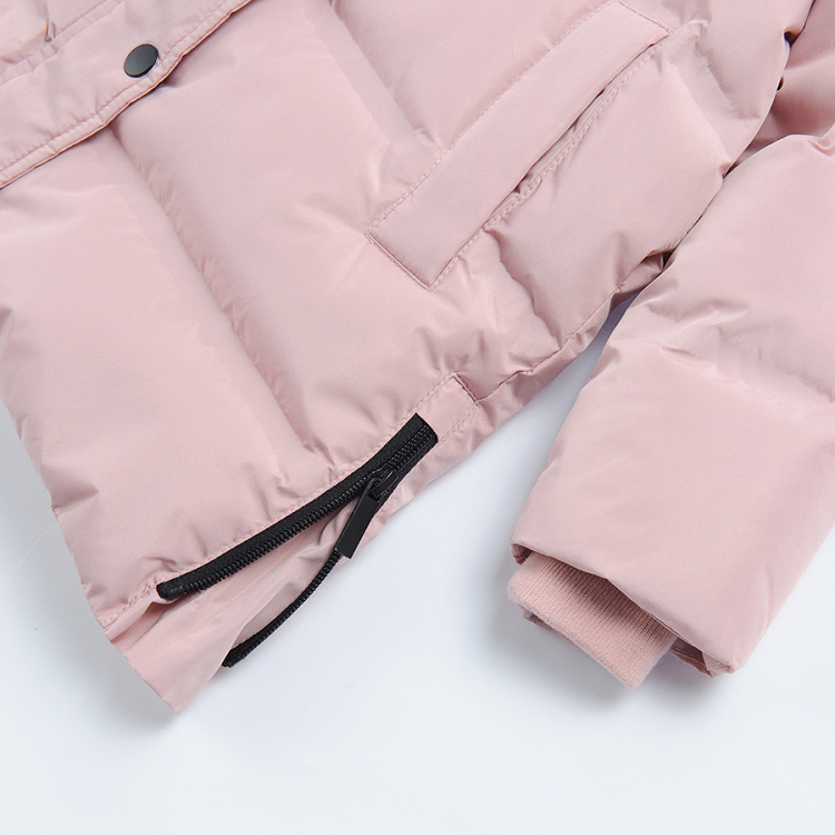 Light pink hooded jacket